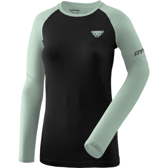 Alpine Pro Langarmshirt Damen, 46/40, 0913-black out JADELITE/5420, Dynafit