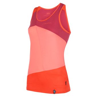 Charm Tank W, Climbing Apparel, M, Cherry Tomato/Flamingo (Red) - La Sportiva