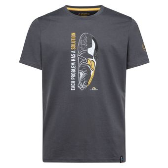 Solution T-Shirt M, Style F32, Farbe 900100 Carbon/Yellow, Größe S, La Sportiva