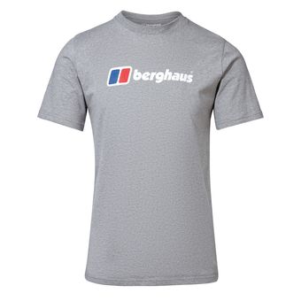 Klassisches Big Logo Tee, Herren T-Shirt, XL (55), GREY MARL BCI, Berghaus