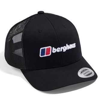 Logo Recognition Trucker Cap, Unisex Kappe, ONESZ, BLACK/BLACK, Berghaus
