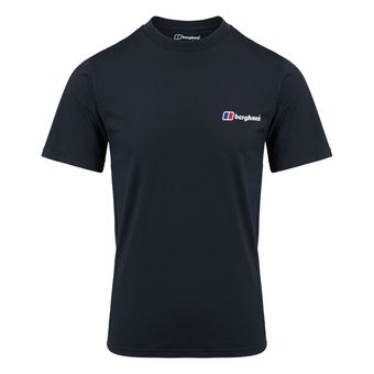 Berghaus F&B Logo Tee (Vorder- & Rückenlogo), Herren T-Shirt, 2XL (58), BLACK/BLACK, Berghaus