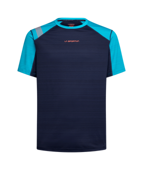 Sunfire T-Shirt M, Ski Mountaineering, Man, T-Shirt, B43B14 Deep Sea/Tropic Blue, S - La Sportiva