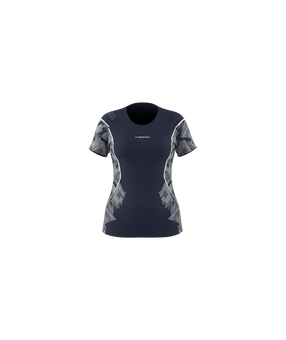 Pacer T-Shirt W, Mountain Running, Woman, T-Shirt, B46W04 Night Sky/Chalk, L - La Sportiva