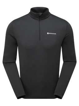 Dart Zip Neck (Herren), XS, BLA18 black, Technisches Langarmshirt mit Reißverschluss - Montane