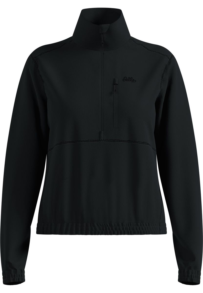 Odlo Damen Klassischer Essentials Multisport Mid Layer Aus Fleece Mit Halbreissverschluss, - 15000 Black/S - Bild 3