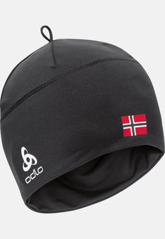 Polyknit Fan Warm Mütze, 60067 black -  NORWEGIAN flag, -, Odlo