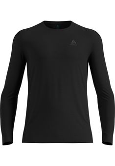 Natural Merino 160 Base Layer Langarmshirt, 15000 black, XL, Odlo