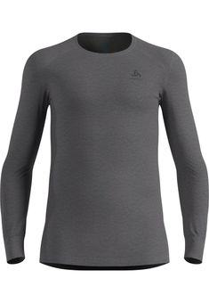Active Warm Base Layer Langarmshirt, 10183 odlo steel grey melange, XL, Odlo