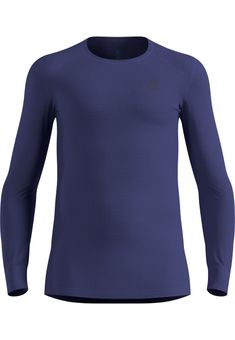 Active Warm Base Layer Langarmshirt, 21119 Skipper Blue, L, Odlo