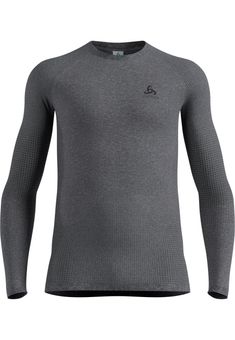 Performance Warm Base Layer Langarmshirt, 15701 grey melange - black, S, Odlo