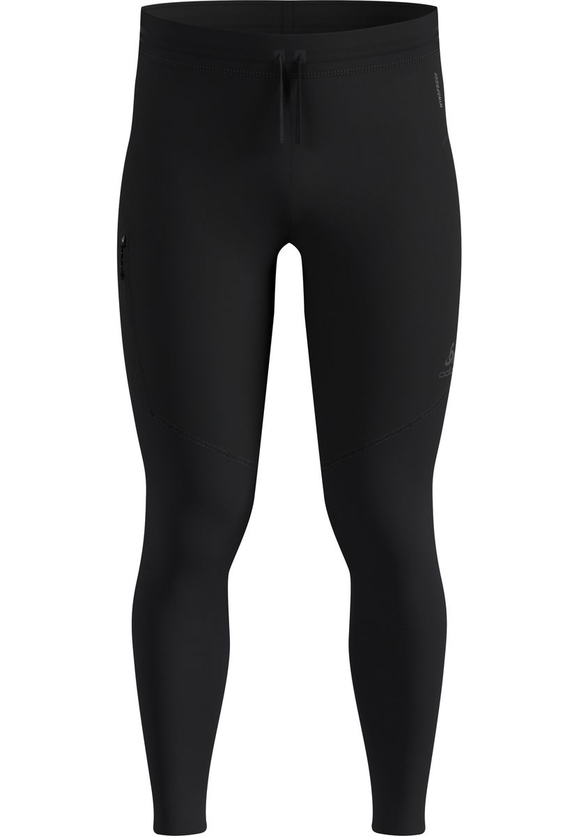Odlo Herren Schwarz Tight Zeroweight Pro Windproof Warm, Größe S In - Bild 5