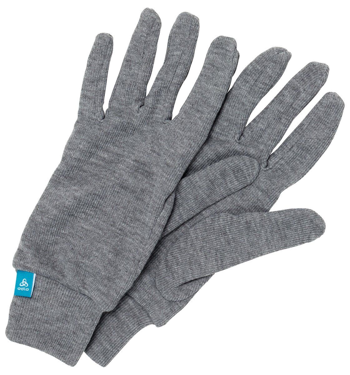 Odlo Unisex Kinder Active Warm Kids Handschuhe, - 10183 Steel Grey Melange/Xxs
